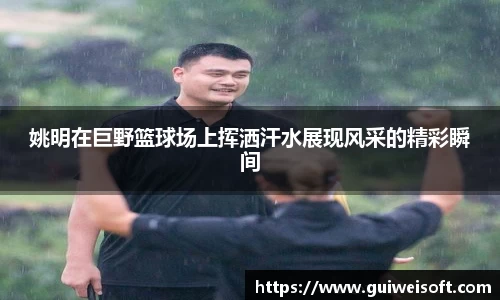 姚明在巨野篮球场上挥洒汗水展现风采的精彩瞬间