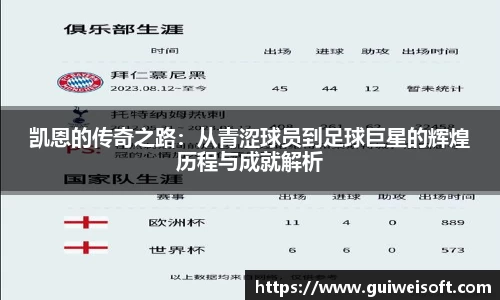凯恩的传奇之路：从青涩球员到足球巨星的辉煌历程与成就解析